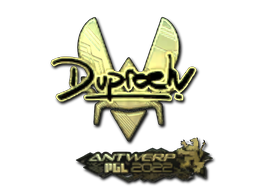 Autocolante | dupreeh (Gold) | Antuérpia 2022