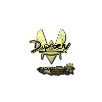 Sticker | dupreeh (Gold) | Antwerp 2022 image 360x360