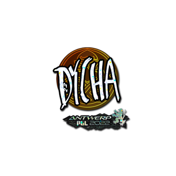 Sticker | dycha (Glitter) | Antwerp 2022 image 360x360