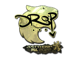 Sticker | drop (Gold) | Antwerp 2022