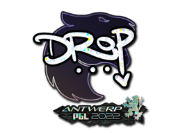 Sticker | drop (Glitter) | Antwerp 2022