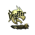 Sticker | degster (Gold) | Antwerp 2022 image 120x120