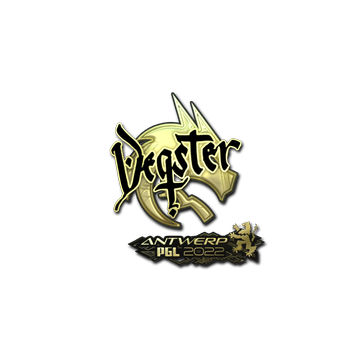 Sticker | degster (Gold) | Antwerp 2022 image 360x360