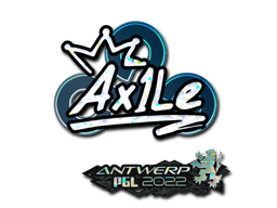 Aufkleber | Ax1Le (Glitzer) | Antwerpen 2022