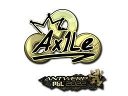 Aufkleber | Ax1Le (Gold) | Antwerpen 2022