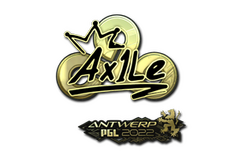 Sticker | Ax1Le (Gold) | Antwerp 2022