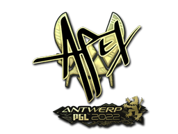 Autocolante | apEX (Gold) | Antuérpia 2022