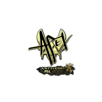 Sticker | apEX (Gold) | Antwerp 2022 image 360x360
