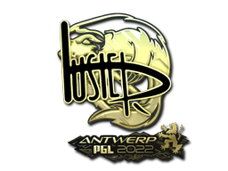 Aufkleber | buster (Gold) | Antwerpen 2022