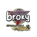 Sticker | broky (Champion) | Antwerp 2022 image 120x120