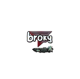 Sticker | broky (Glitter) | Antwerp 2022