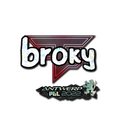 Sticker | broky (Glitter) | Antwerp 2022 image 120x120