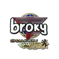 Sticker | broky (Glitter, Champion) | Antwerp 2022 image 120x120