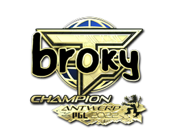 Autocolante | broky (Gold, Champion) | Antuérpia 2022