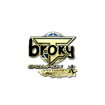 Sticker | broky (Gold, Champion) | Antwerp 2022 image 360x360