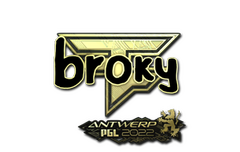 Sticker | broky (Gold) | Antwerp 2022