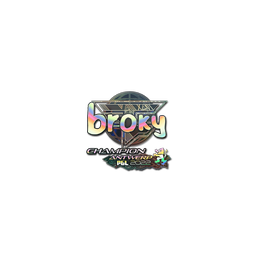 Sticker | broky (Holo, Champion) | Antwerp 2022