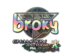 ステッカー | broky (ホログラム、チャンピオン) | Antwerp 2022