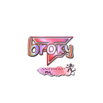 Sticker | broky (Holo) | Antwerp 2022 image 360x360