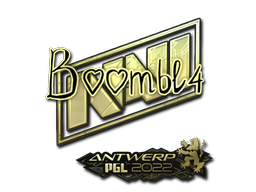 Abțibild | Boombl4 (Auriu) | Antwerp 2022