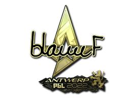 Autocolante | blameF (Gold) | Antuérpia 2022