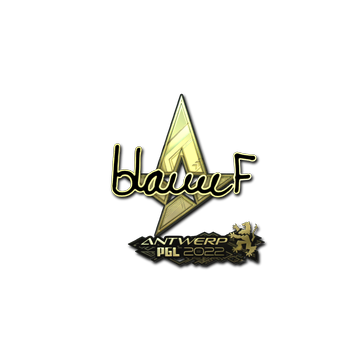 Sticker | blameF (Gold) | Antwerp 2022 image 360x360