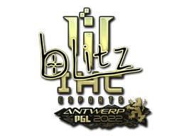 ステッカー | bLitz (ゴールド) | Antwerp 2022