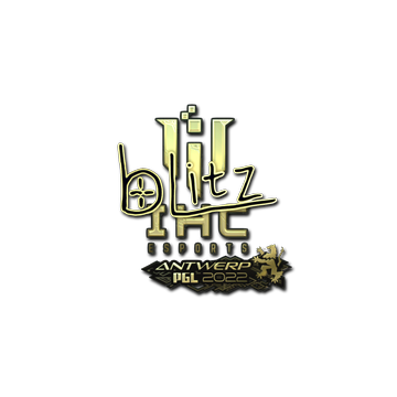 Sticker | bLitz (Gold) | Antwerp 2022 image 360x360