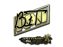 Aufkleber | b1t (Gold) | Antwerpen 2022