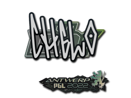 Aufkleber | chelo | Antwerpen 2022