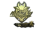 Sticker | m0NESY (Gold) | Antwerp 2022