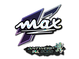 Klistremerke | max (glitter) | Antwerp 2022