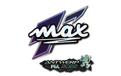 Sticker | max (Glitter) | Antwerp 2022