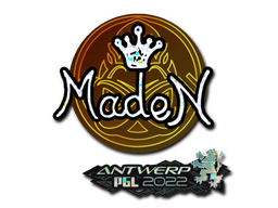 Sticker | maden (Glitter) | Antwerp 2022