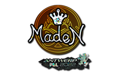 Sticker | maden (Glitter) | Antwerp 2022