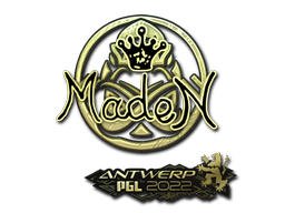 Sticker | maden (Gold) | Antwerp 2022