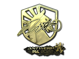 Samolepka | nitr0 (zlatá) | PGL Antwerp 2022