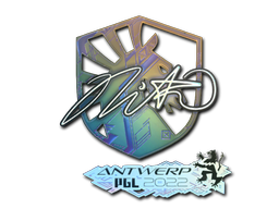 Samolepka | nitr0 (holografická) | PGL Antwerp 2022