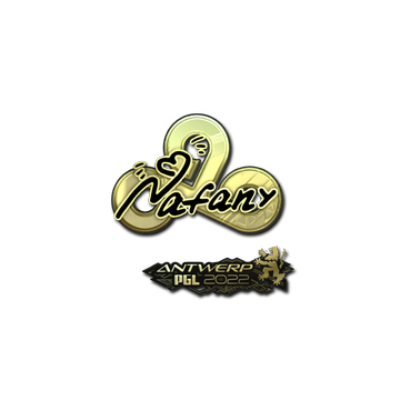 Sticker | nafany (Gold) | Antwerp 2022 image 360x360