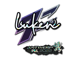 Aufkleber | luken (Glitzer) | Antwerpen 2022