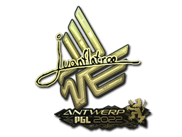 Aufkleber | juanflatroo (Gold) | Antwerpen 2022