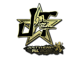 Sticker | JT (Gold) | Antwerp 2022