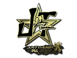 Samolepka | JT (zlatá) | PGL Antwerp 2022