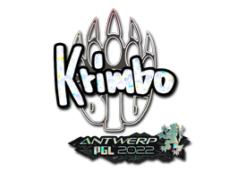 Sticker | Krimbo (Glitter) | Antwerp 2022