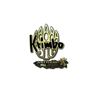 Sticker | Krimbo (Gold) | Antwerp 2022 image 360x360