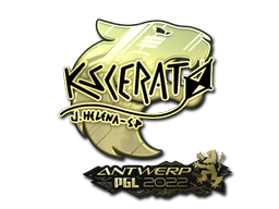 Adesivo | KSCERATO (Dourado) | Antuérpia 2022