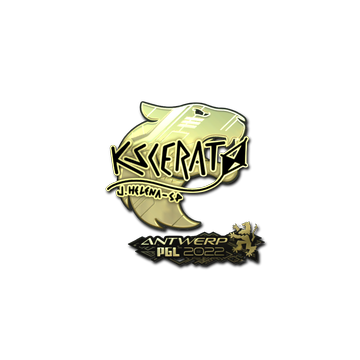 Sticker | KSCERATO (Gold) | Antwerp 2022 image 360x360