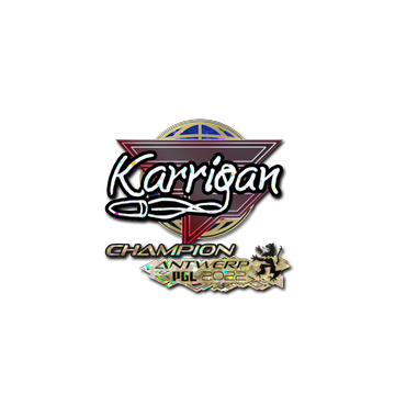 Sticker | karrigan (Glitter, Champion) | Antwerp 2022 image 360x360