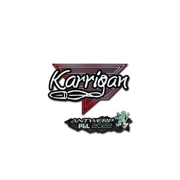 Sticker | karrigan (Glitter) | Antwerp 2022 image 360x360