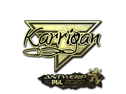 สติกเกอร์ | karrigan (ทอง) | Antwerp 2022